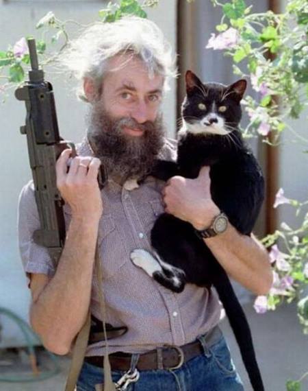 Laugh now, but that cat was a hostage at the time.